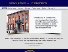 Tablet Screenshot of huddlestonlaw.com
